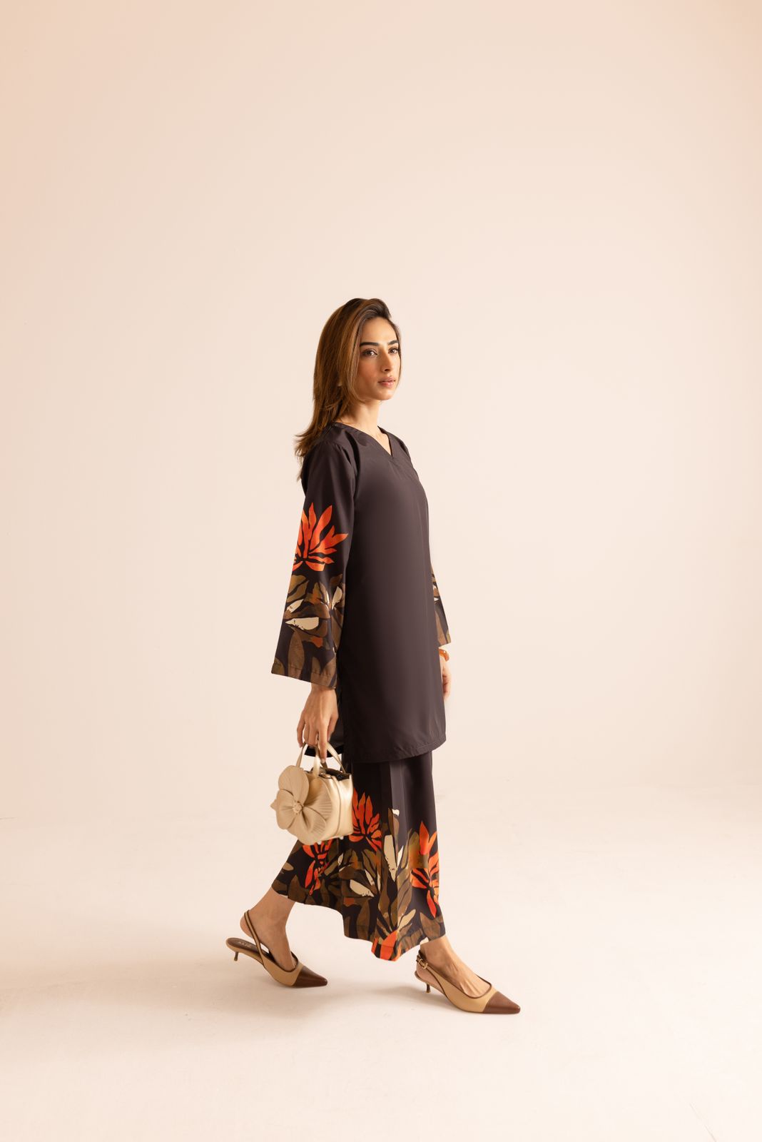 New Black 2-Piece Kurti Set